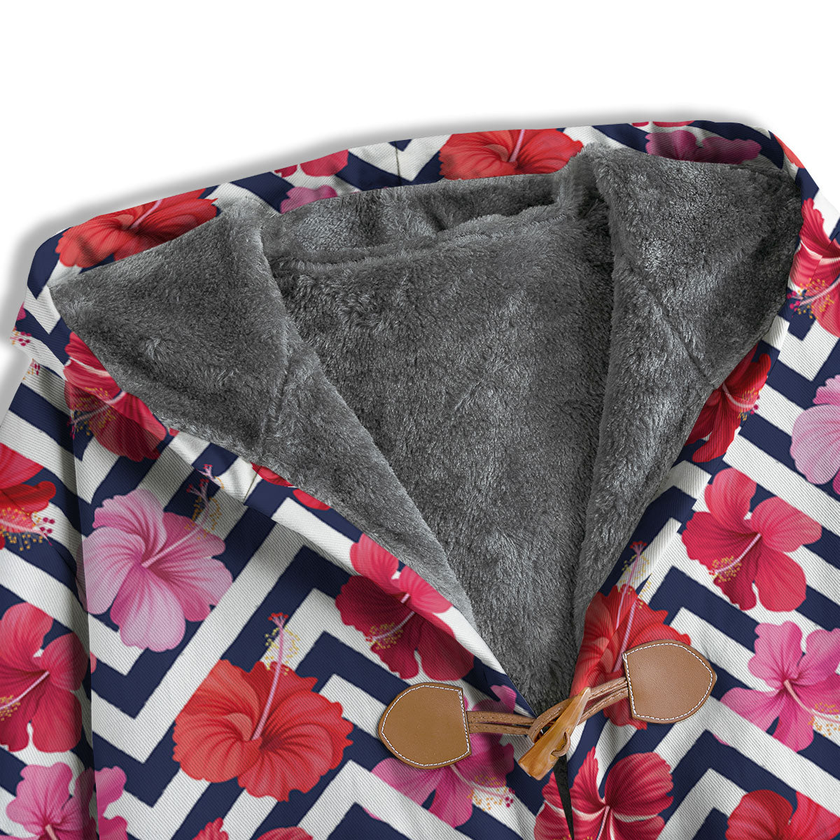 Hibiscus Zigzag Pink Print Pattern Men's Windbreaker Jacket-grizzshop