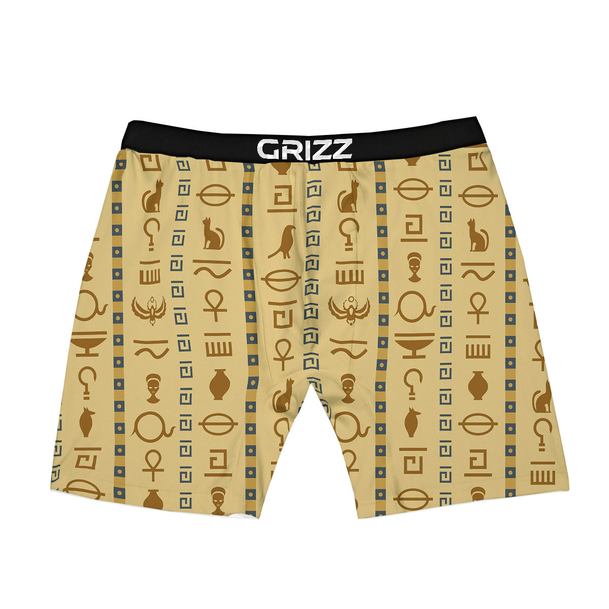 Hieroglyphs Ancient Egyptian Print Boxer Briefs-grizzshop
