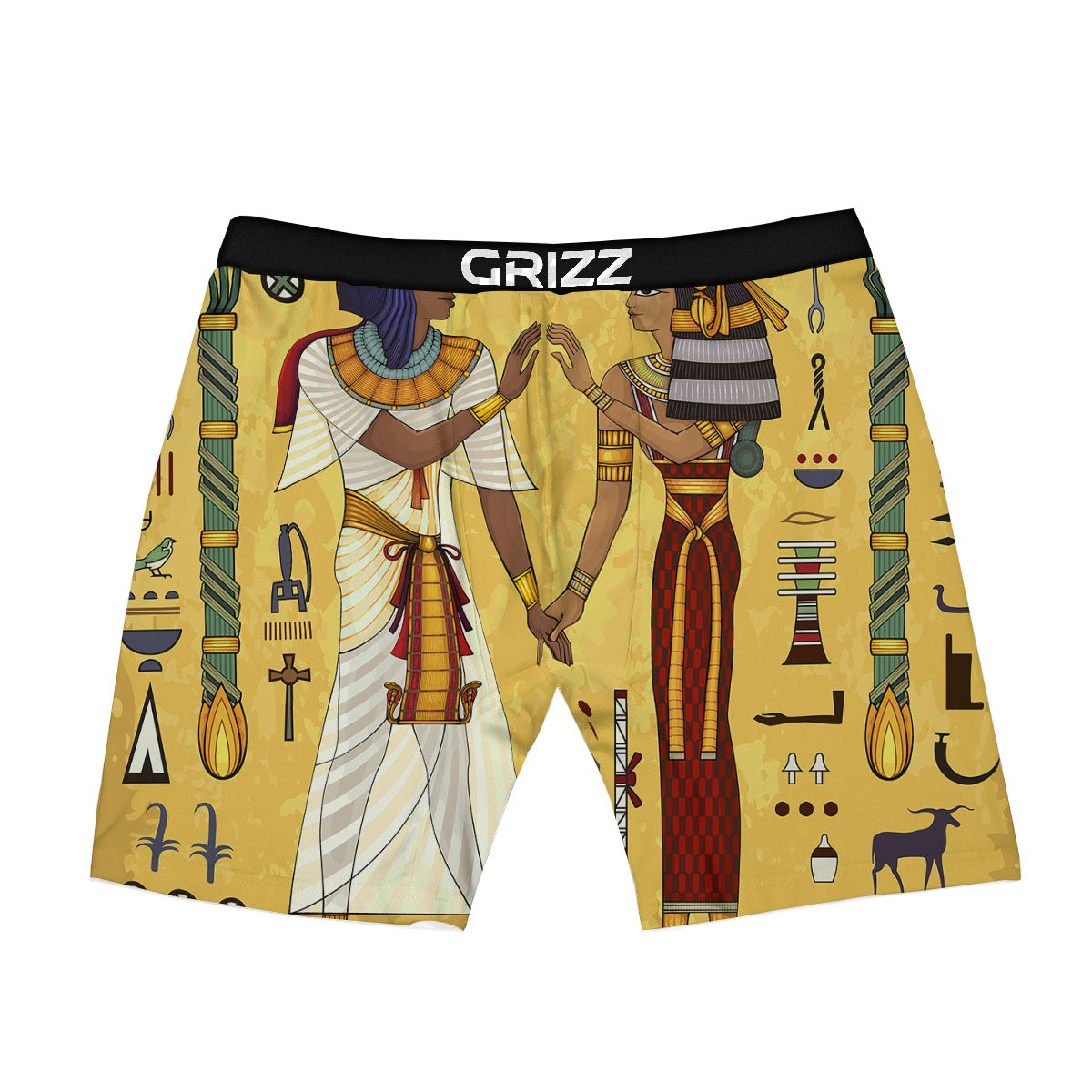 Hieroglyphs And Gods Egyptian Print Boxer Briefs-grizzshop