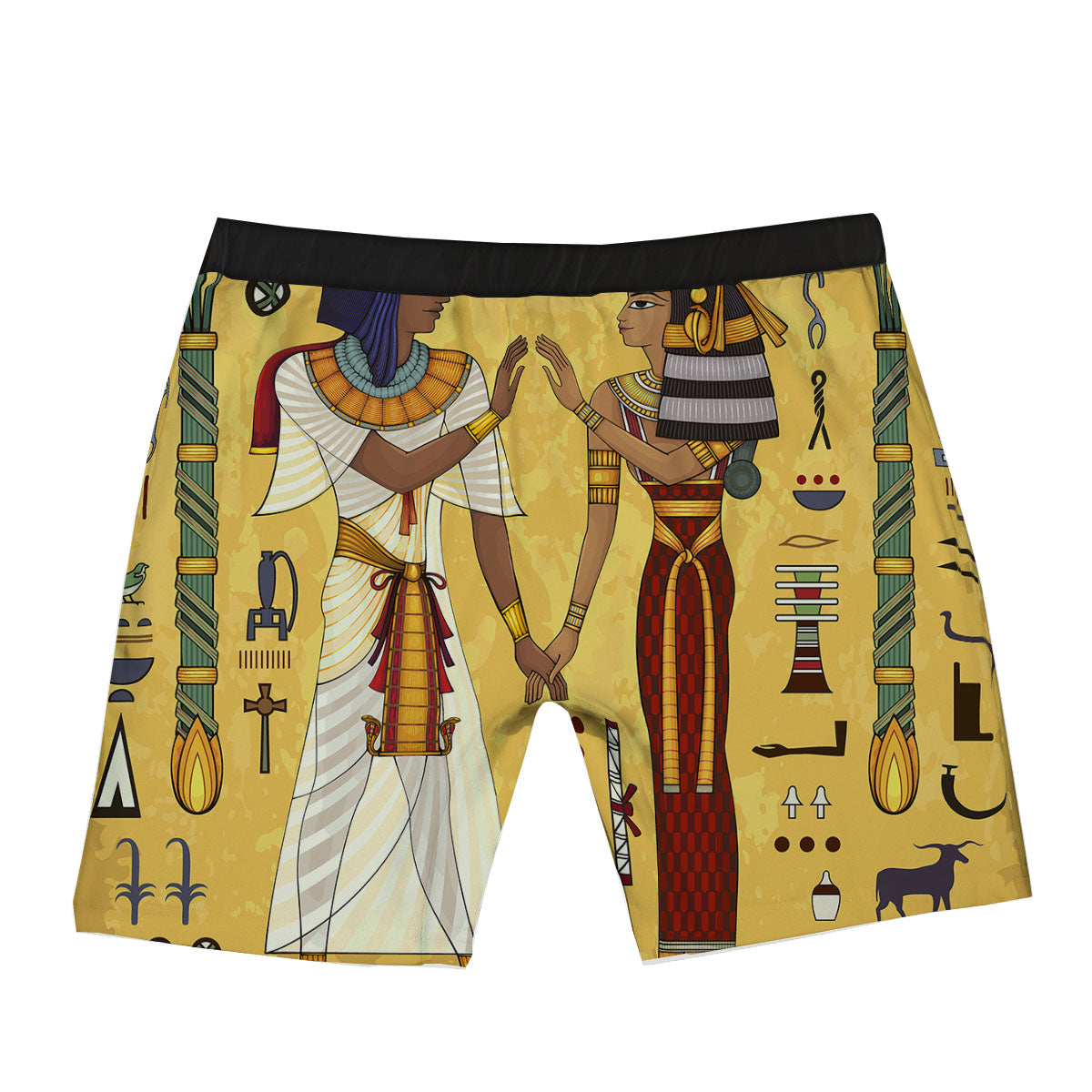 Hieroglyphs And Gods Egyptian Print Boxer Briefs-grizzshop