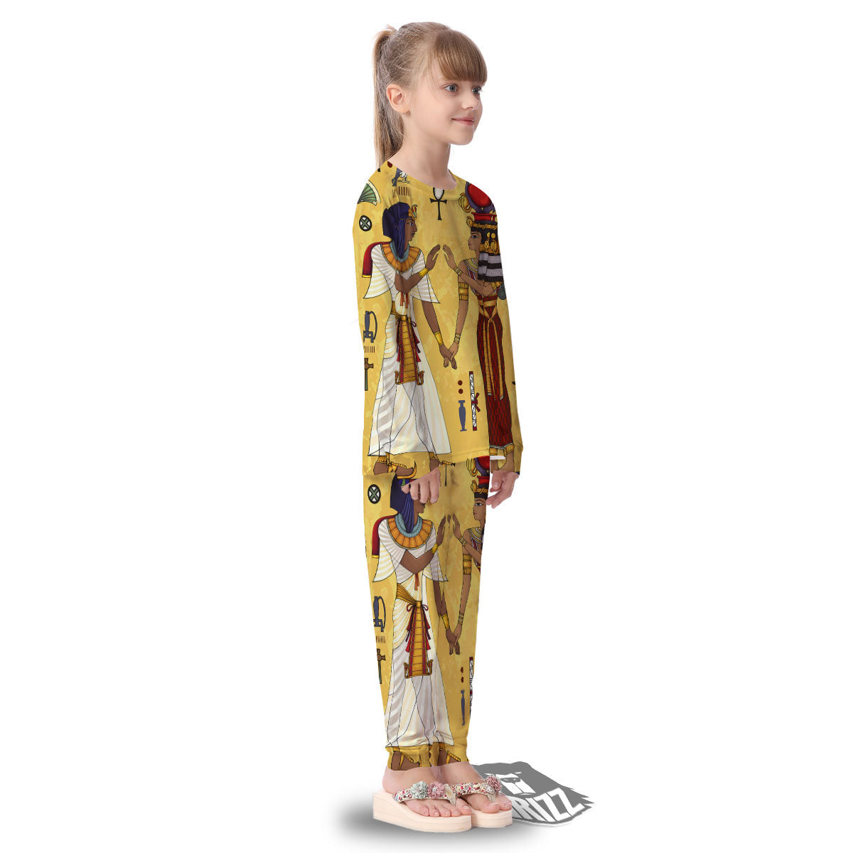 Hieroglyphs And Gods Egyptian Print Kid's Pajamas-grizzshop