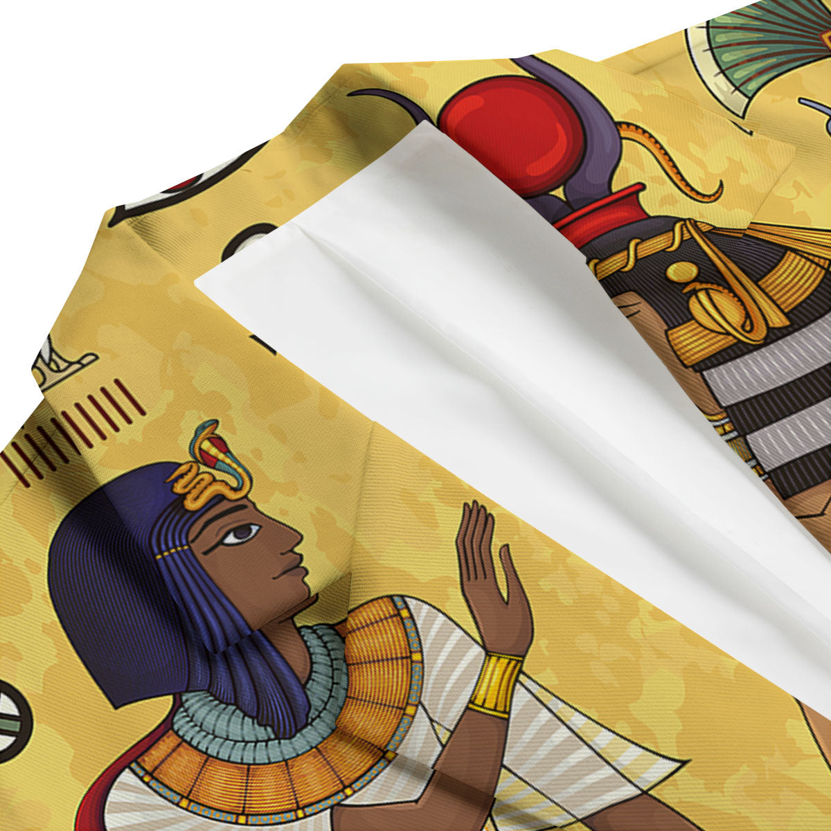 Hieroglyphs And Gods Egyptian Print Men's Blazer-grizzshop
