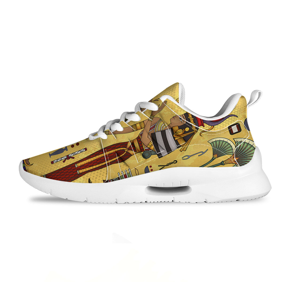 Hieroglyphs And Gods Egyptian Print Tennis Shoes-grizzshop