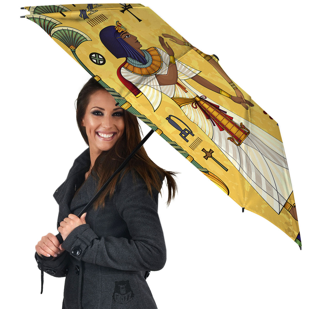 Hieroglyphs And Gods Egyptian Print Umbrella-grizzshop