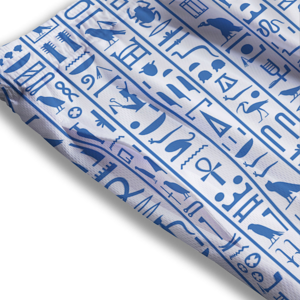 Hieroglyphs Egypt Print Pattern Mesh Shorts-grizzshop
