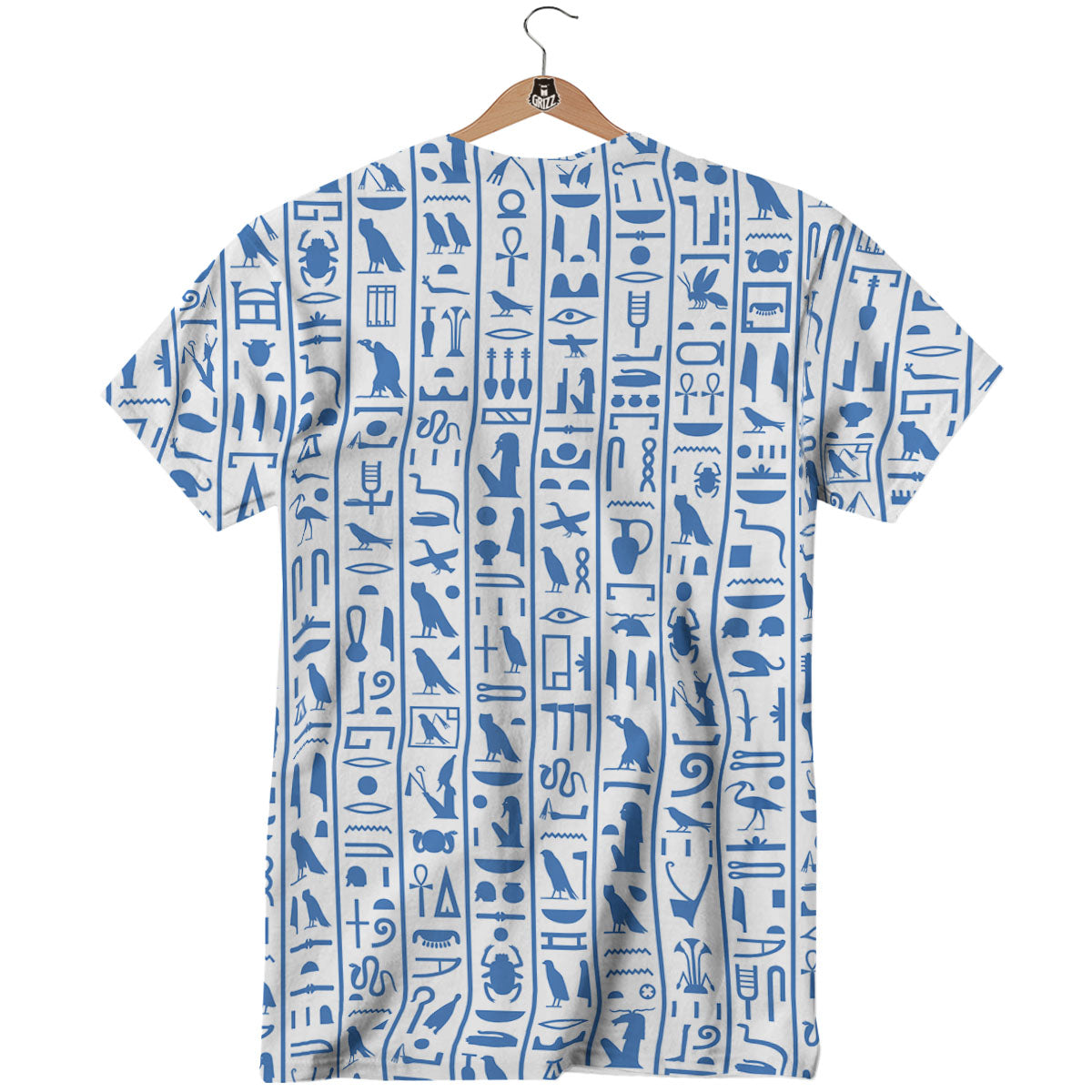 Hieroglyphs Egypt Print Pattern T-Shirt-grizzshop