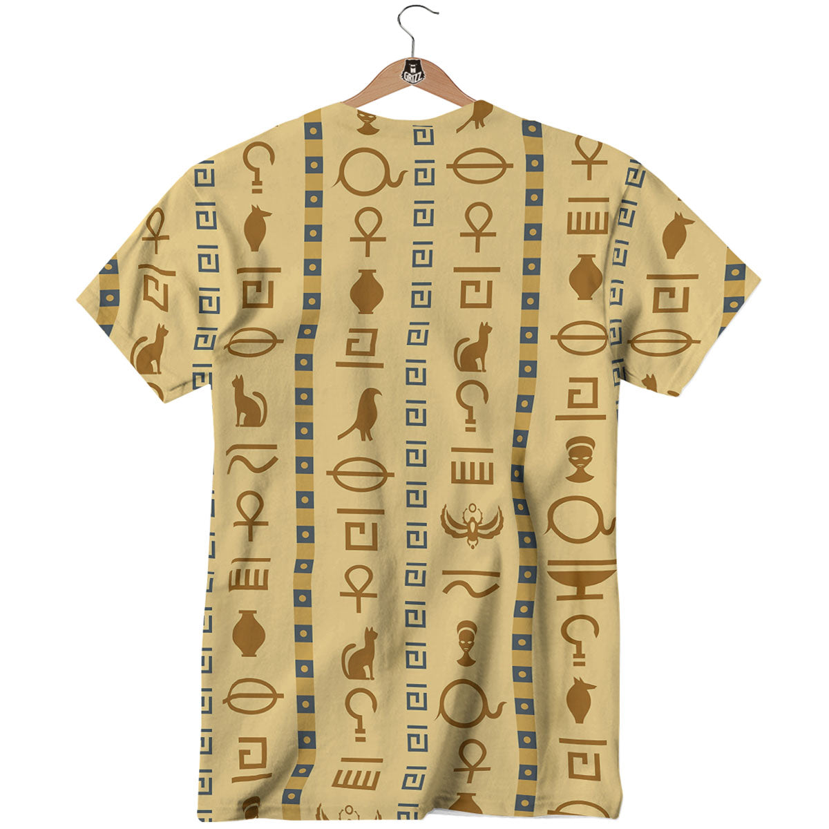 Hieroglyphs Egyptian Print T-Shirt-grizzshop