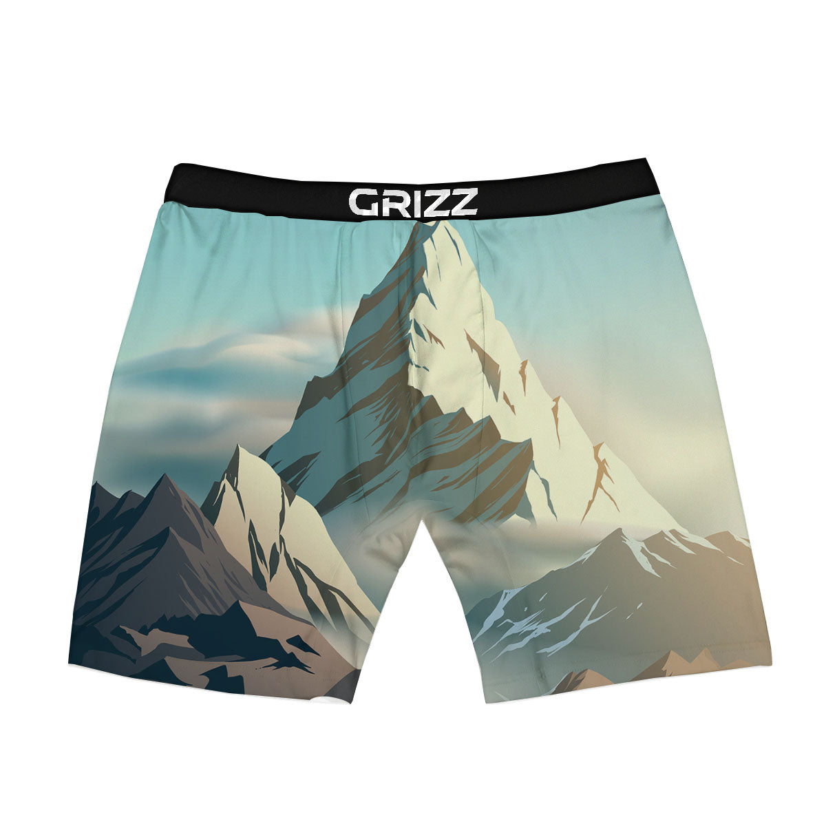 High Mountain Print Boxer Briefs-grizzshop