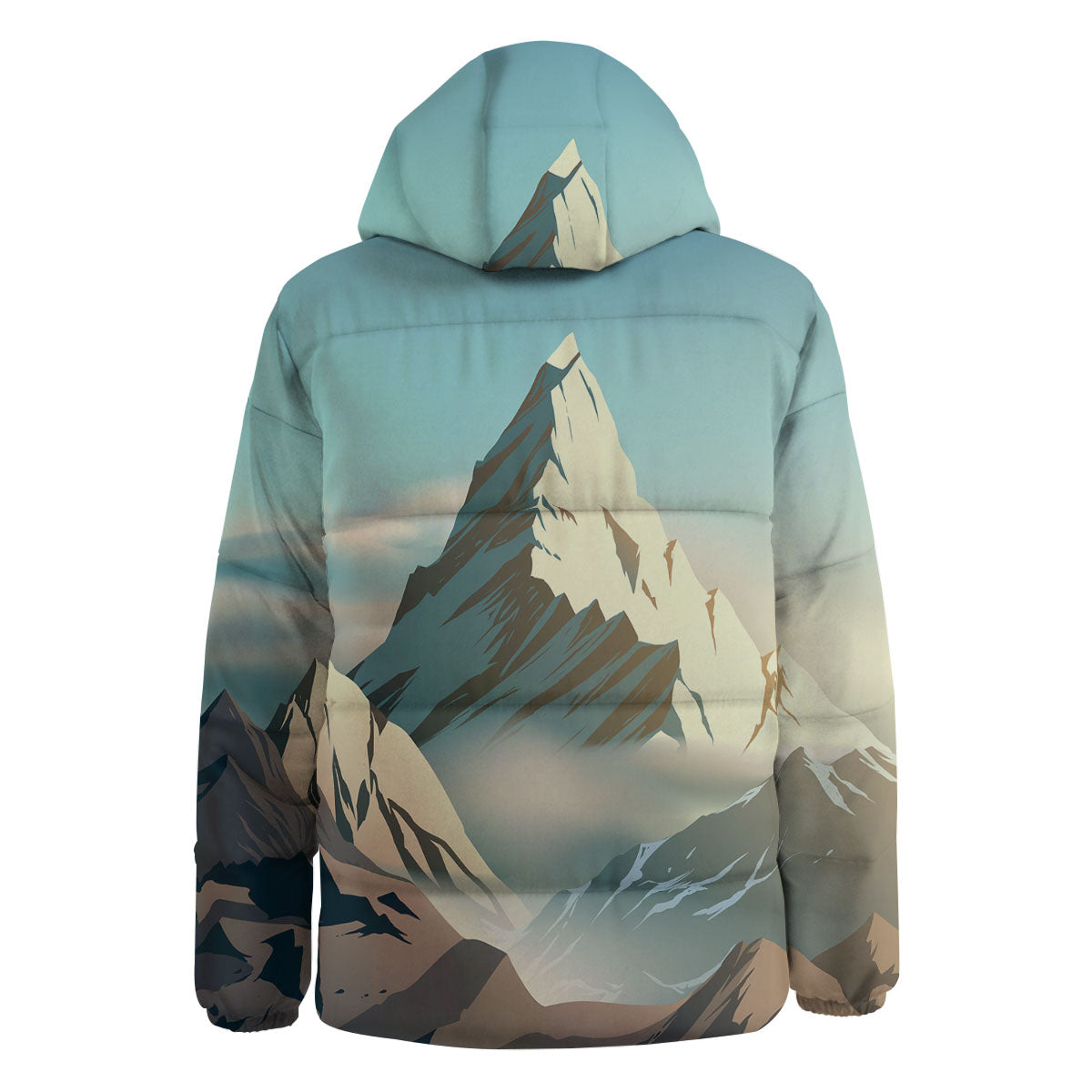 High Mountain Print Down Jacket-grizzshop