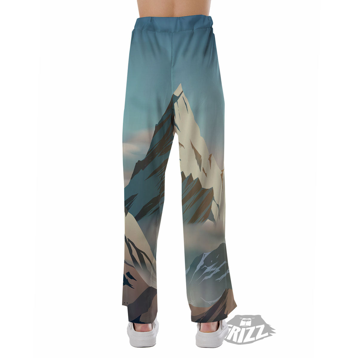 High Mountain Print Pajama Pants-grizzshop