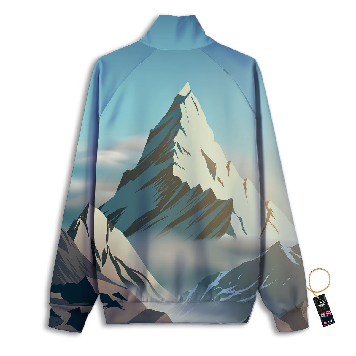 High Mountain Print Track Jacket-grizzshop