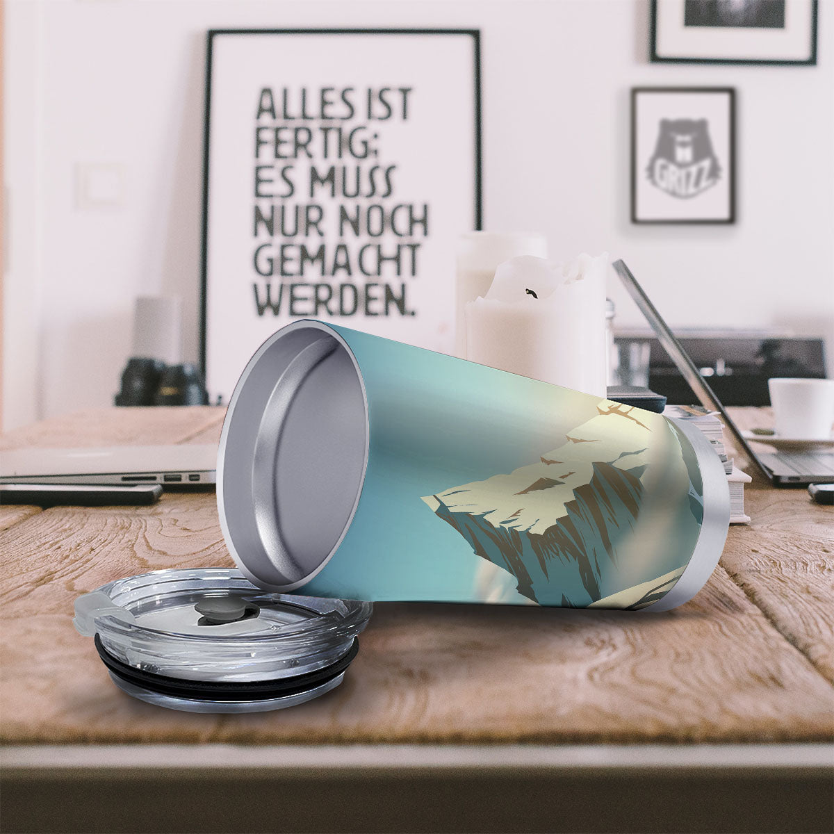 High Mountain Print Tumbler-grizzshop