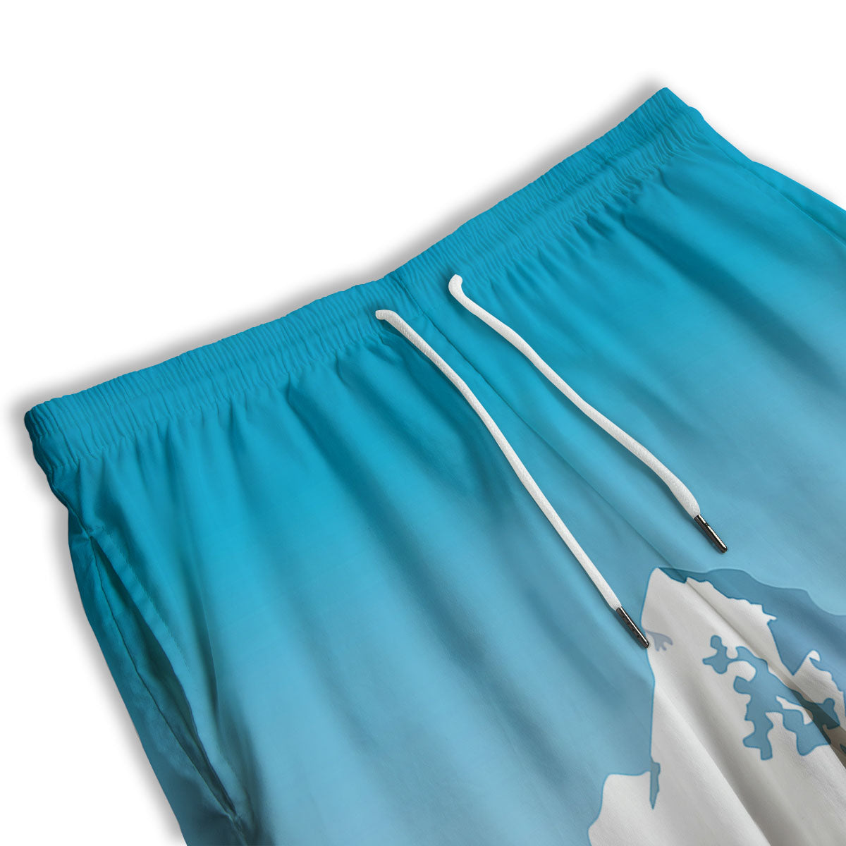 Himalaya Mountain Print Men's Athletic Shorts