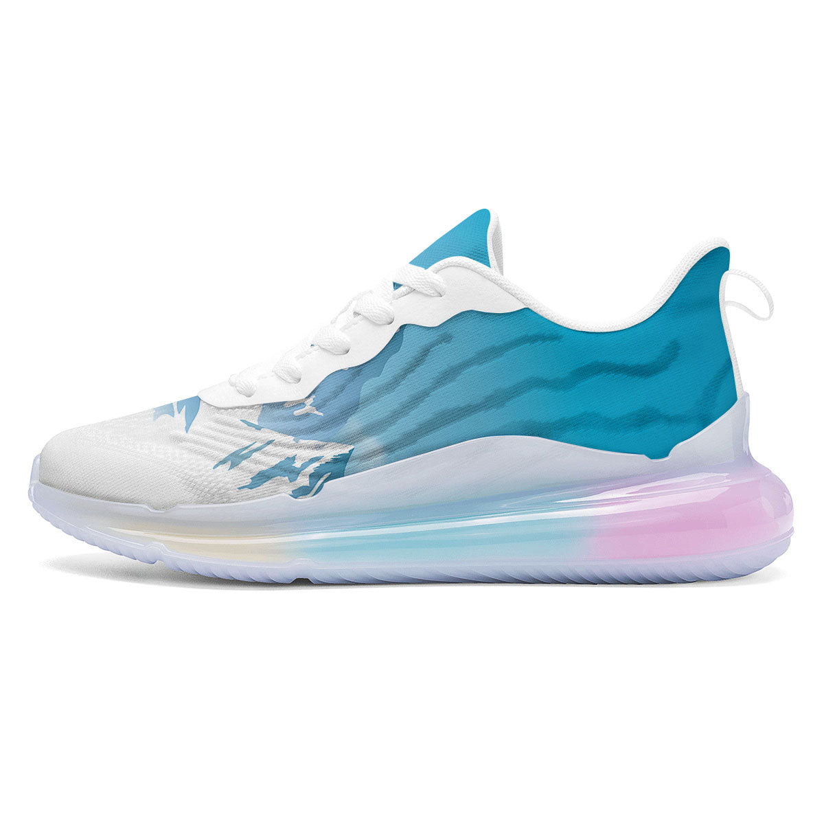 Himalaya Mountain Print Running Sneakers-grizzshop