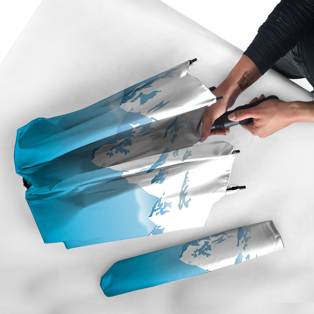Himalaya Mountain Print Umbrella-grizzshop