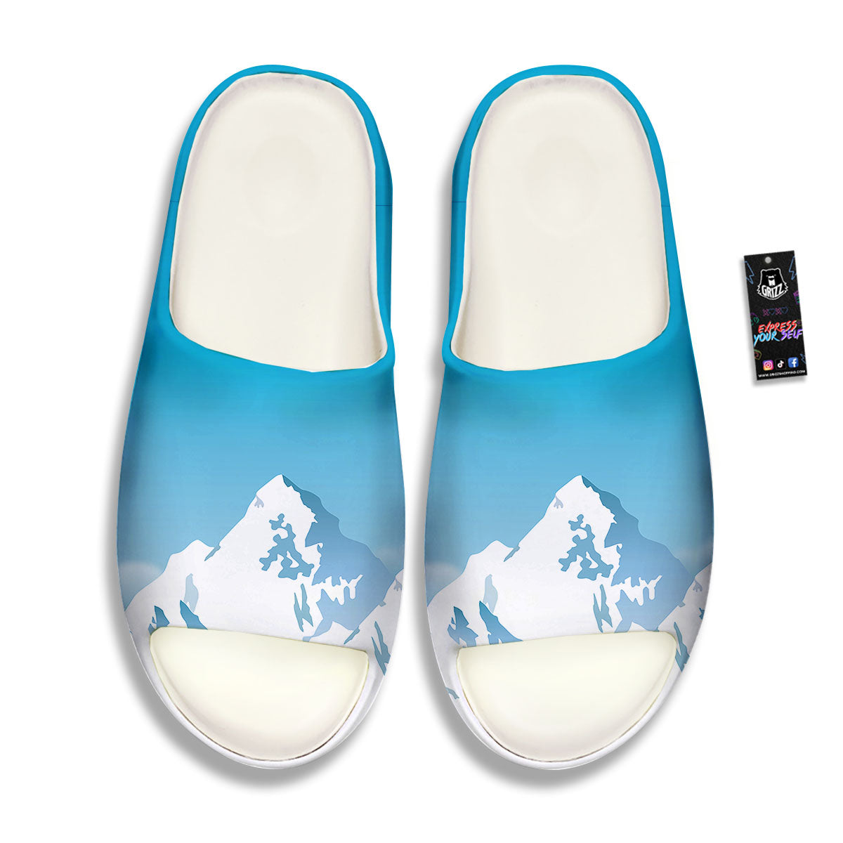 Himalaya Mountain Print Sandals-grizzshop