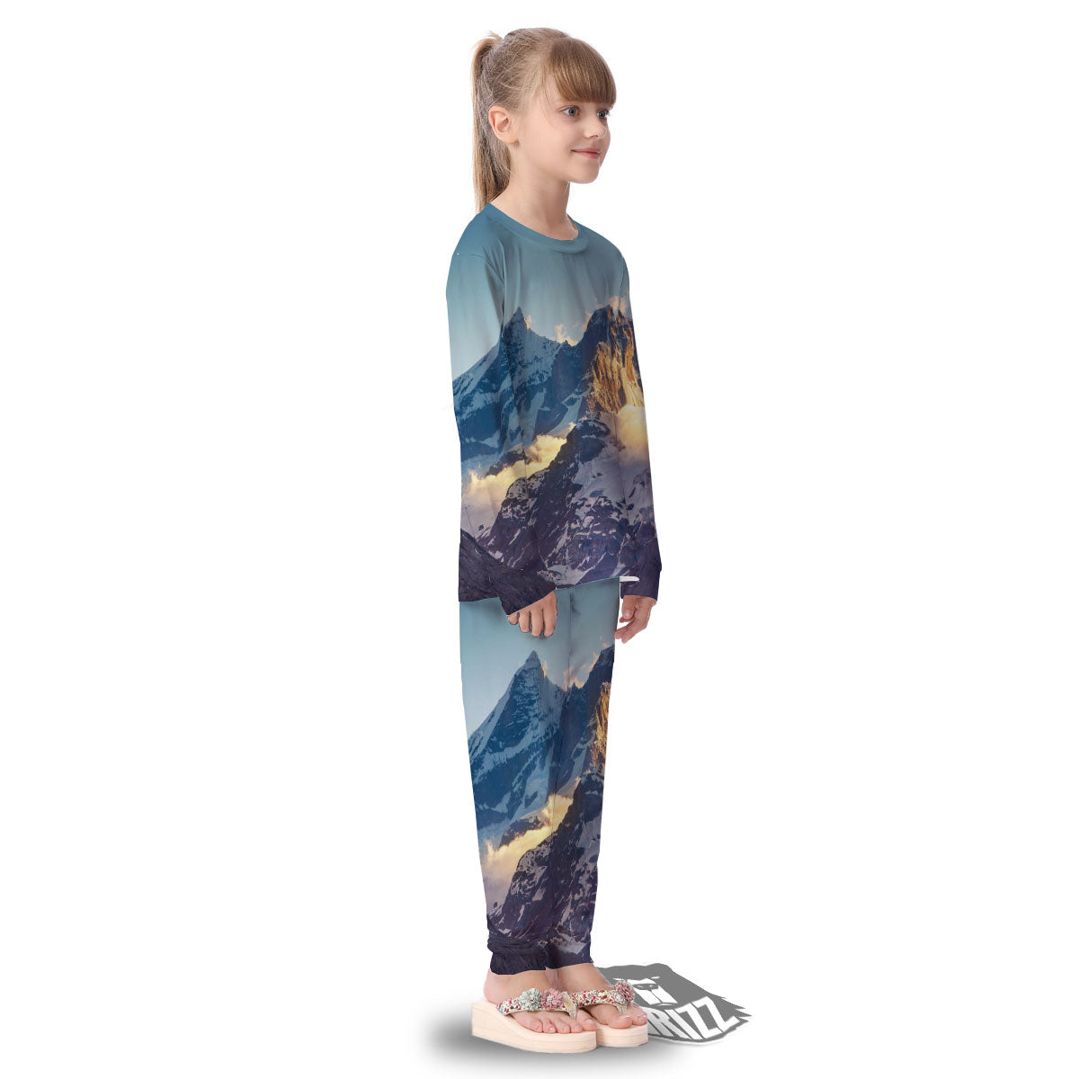 Himalayan Moutain Print Kid's Pajamas-grizzshop
