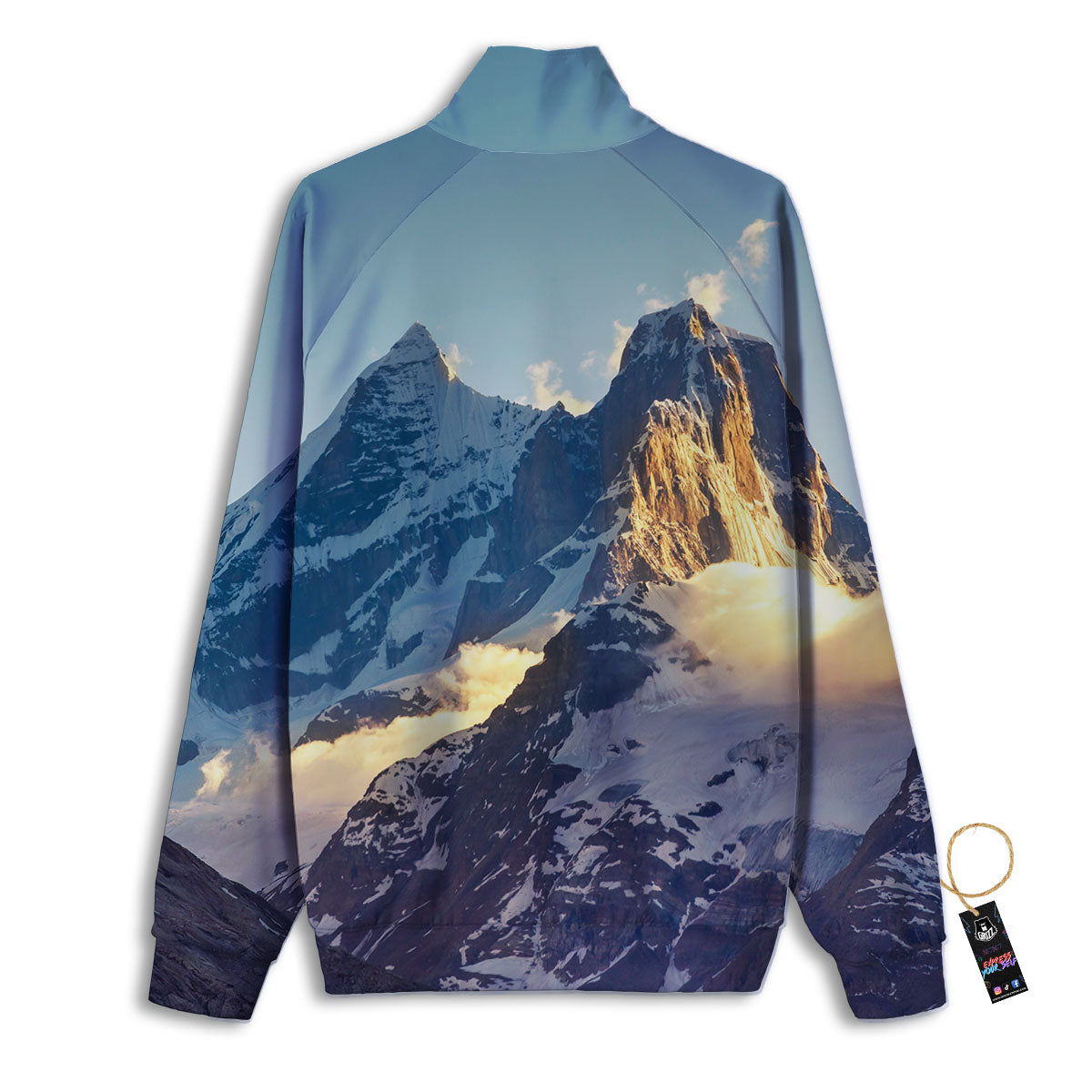 Himalayan Moutain Print Track Jacket-grizzshop