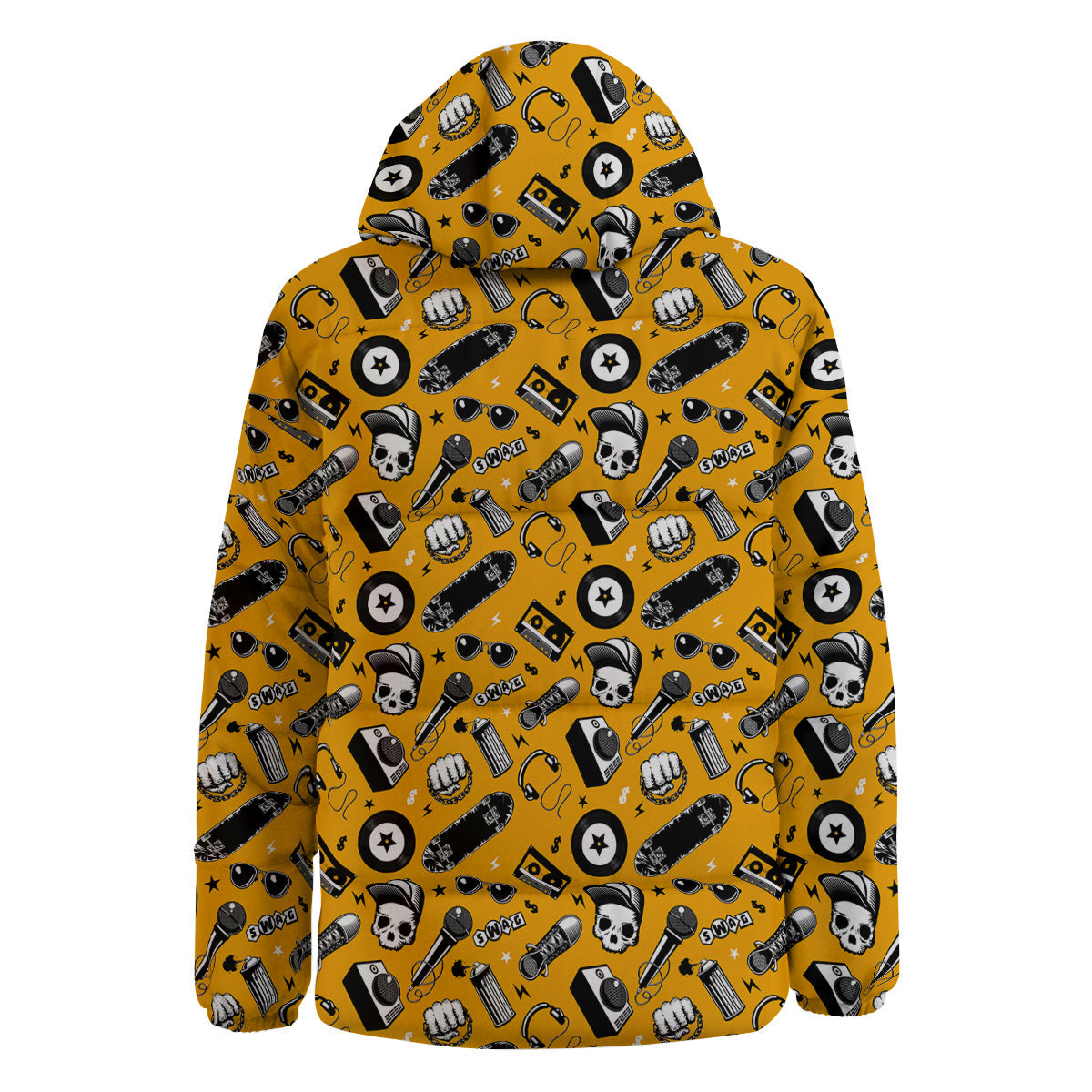 Hip Hop Equipment Print Pattern Down Jacket-grizzshop
