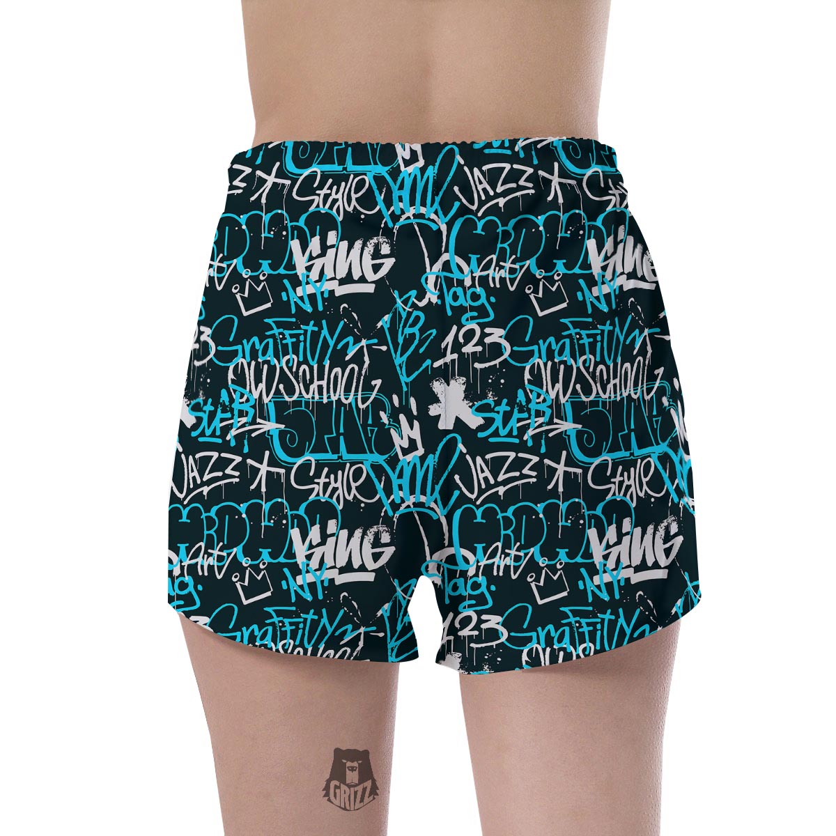 Hiphop Airbrush Print Women's Shorts-grizzshop
