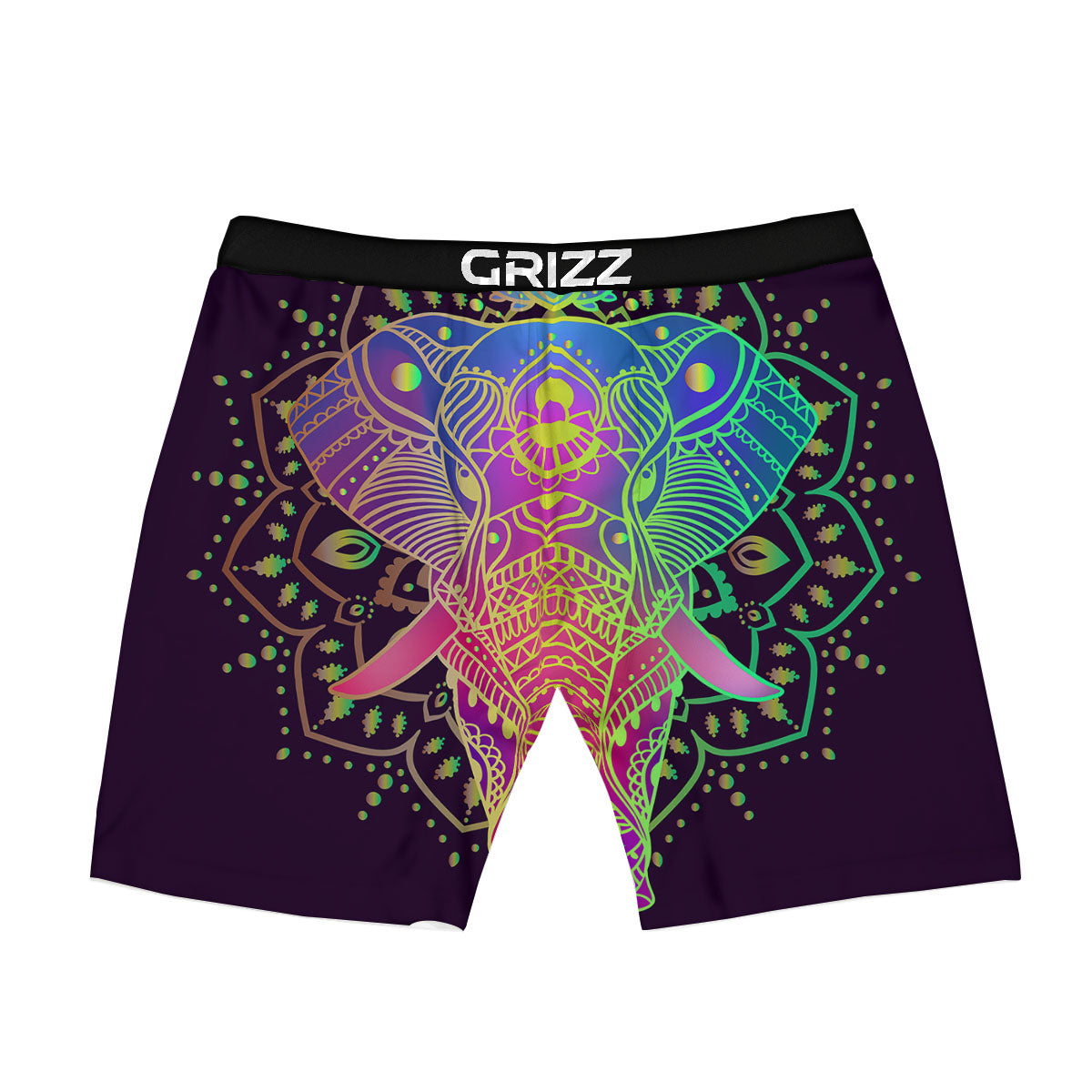 Hippie Elephant Indian Boho Print Boxer Briefs-grizzshop
