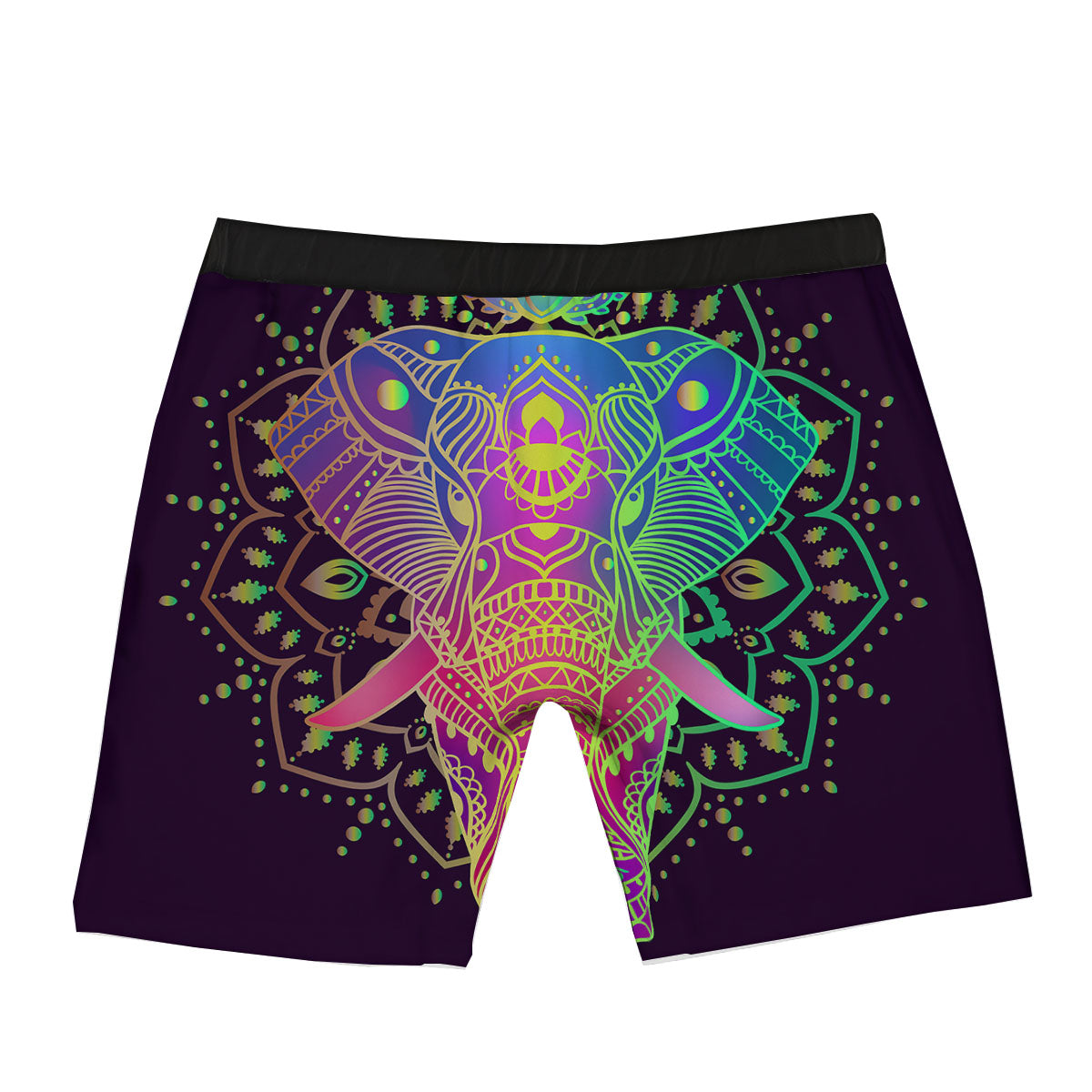 Hippie Elephant Indian Boho Print Boxer Briefs-grizzshop