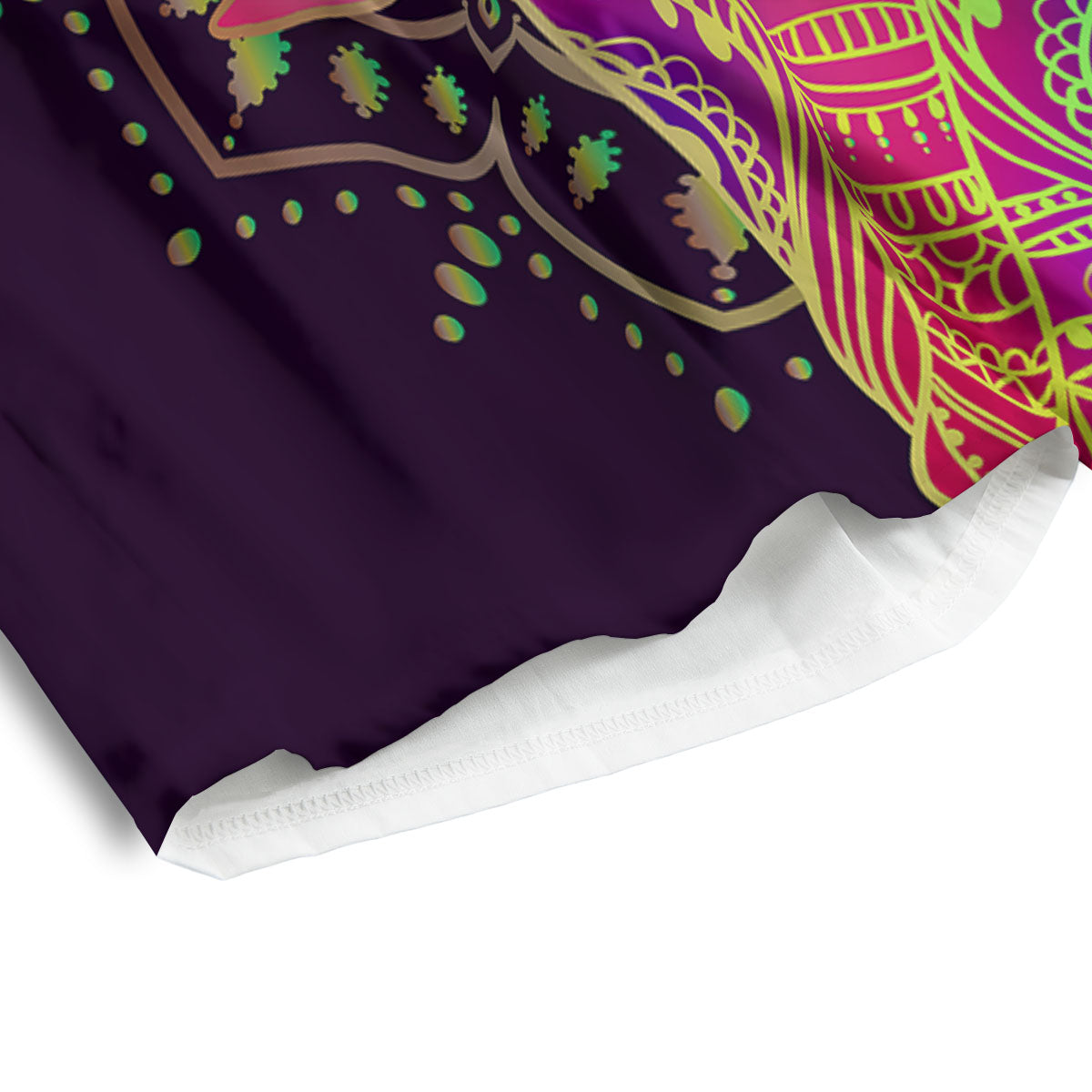 Hippie Elephant Indian Boho Print Men's Athletic Shorts
