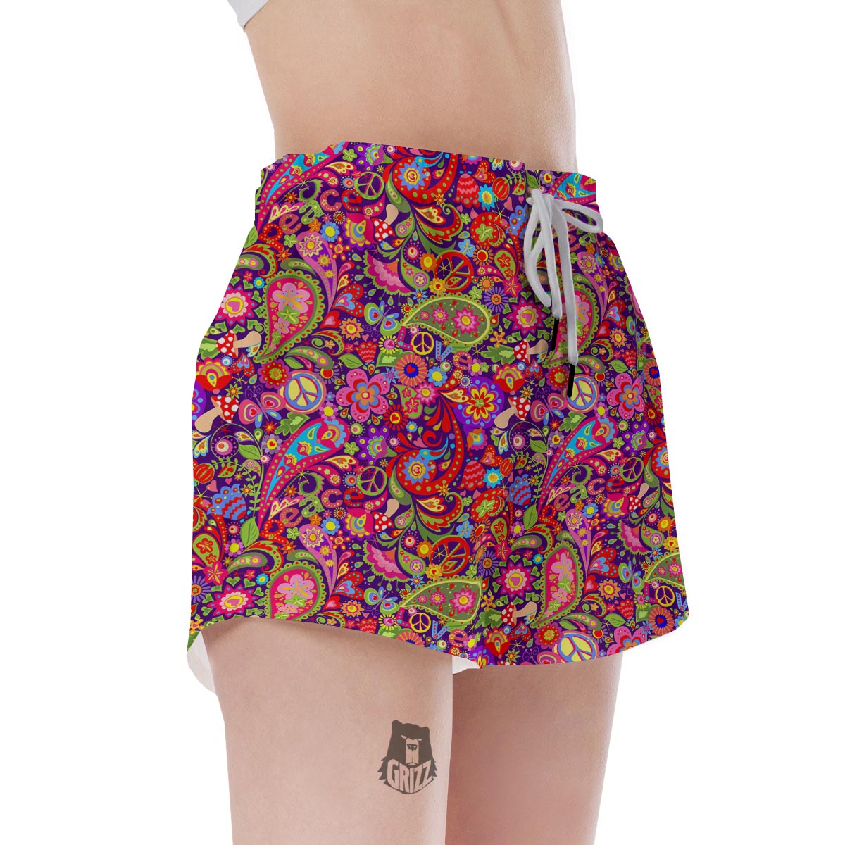 Hippie Paisley Women's Shorts-grizzshop