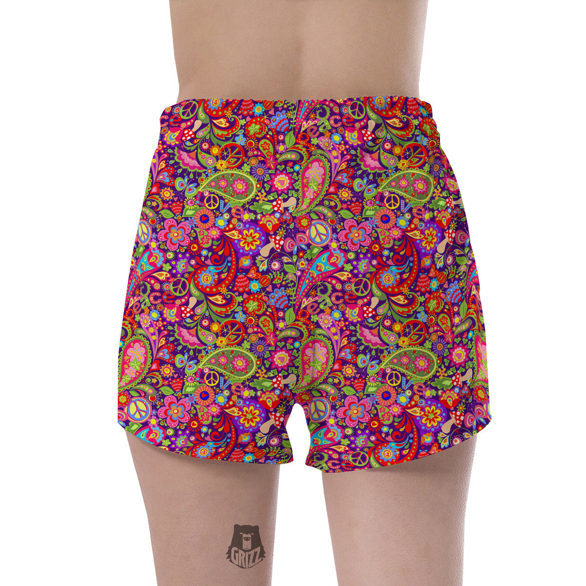 Hippie Paisley Women's Shorts-grizzshop