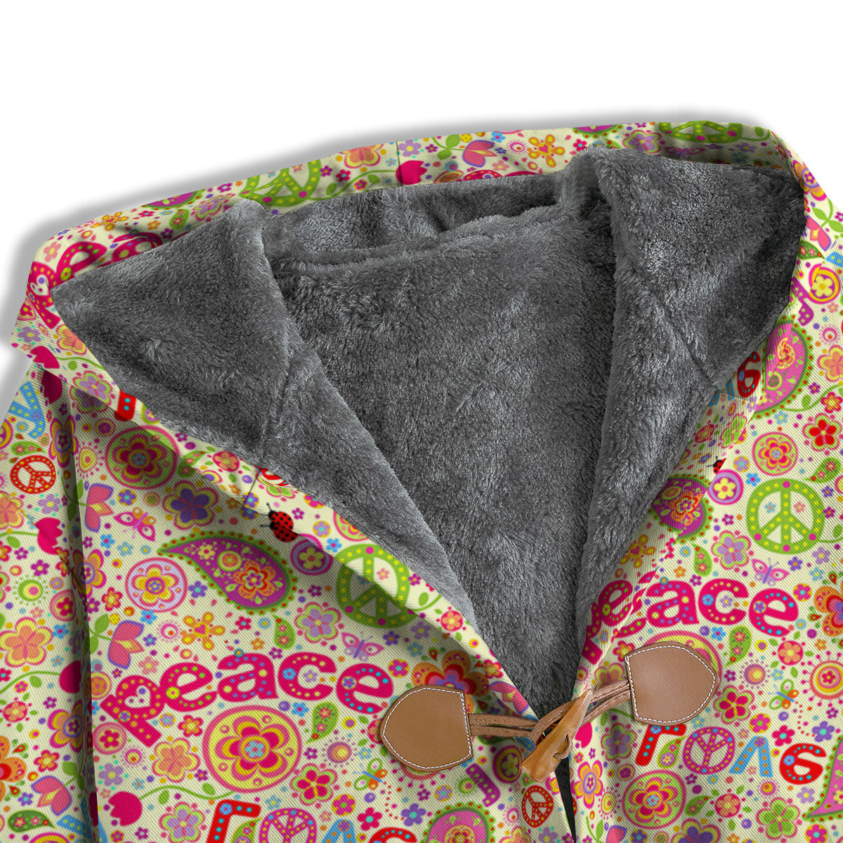 Hippie Peace Groovy Print Pattern Men's Windbreaker Jacket-grizzshop