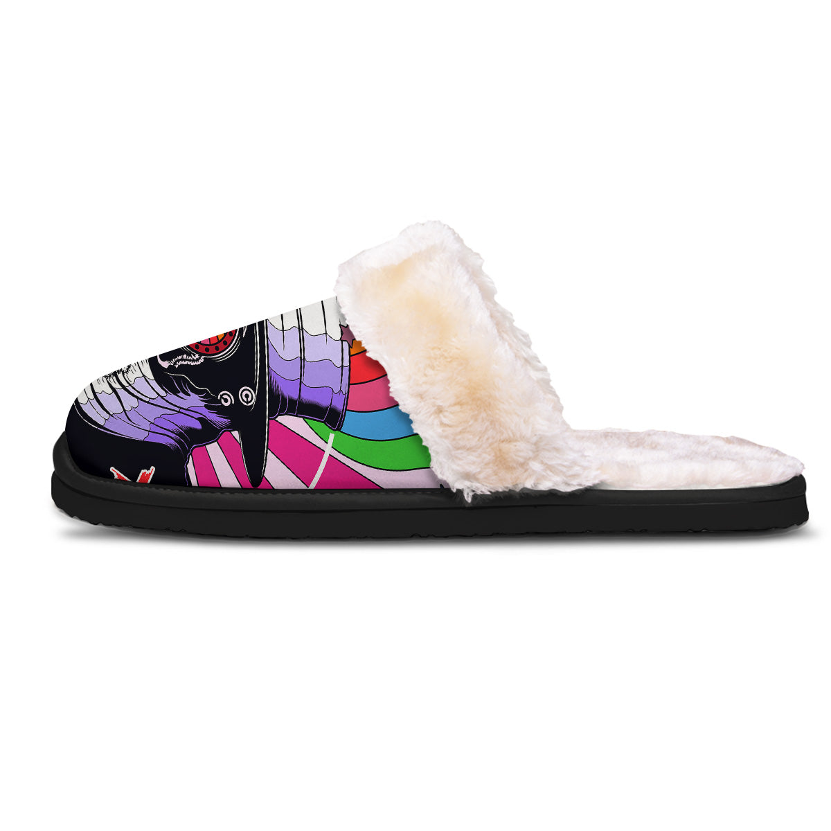 Hippie Plague Doctor Colorful Print Slippers-grizzshop