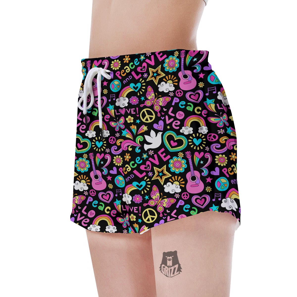 Hippie Retro Women's Shorts-grizzshop