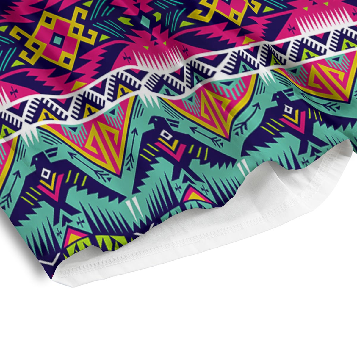 Hippie Tribal Aztec Print Pattern Men's Athletic Shorts