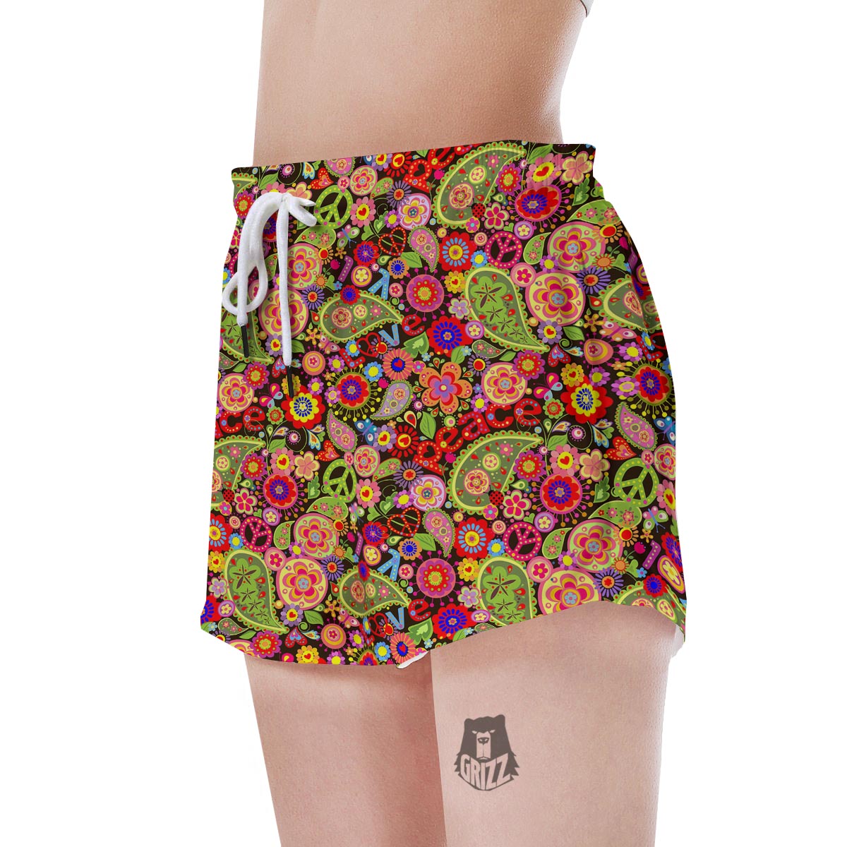 Hippie Trippy Women's Shorts-grizzshop