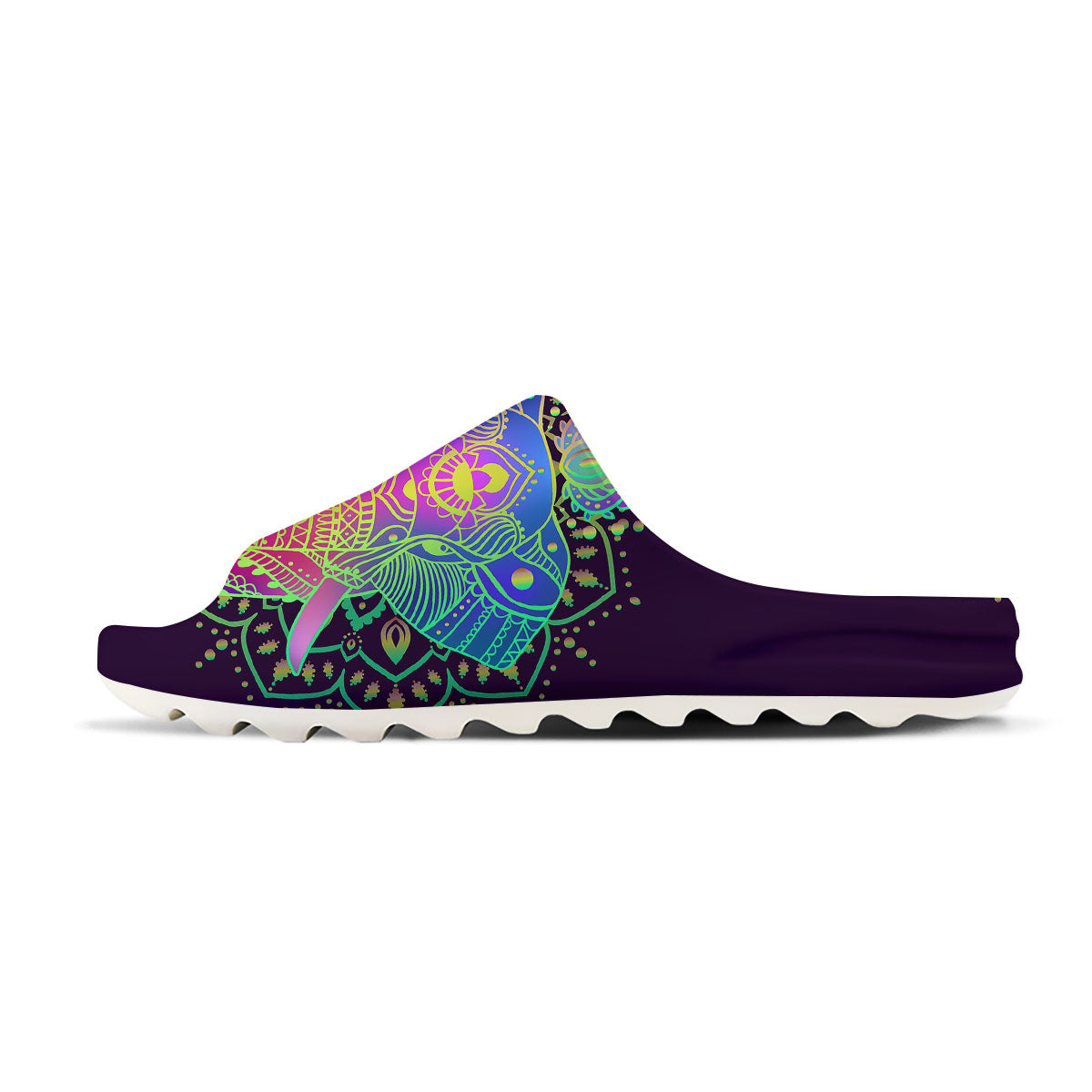 Hippie Elephant Indian Boho Print Sandals-grizzshop