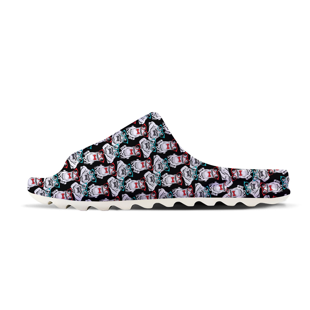 Hipster Frog Print Pattern Sandals-grizzshop