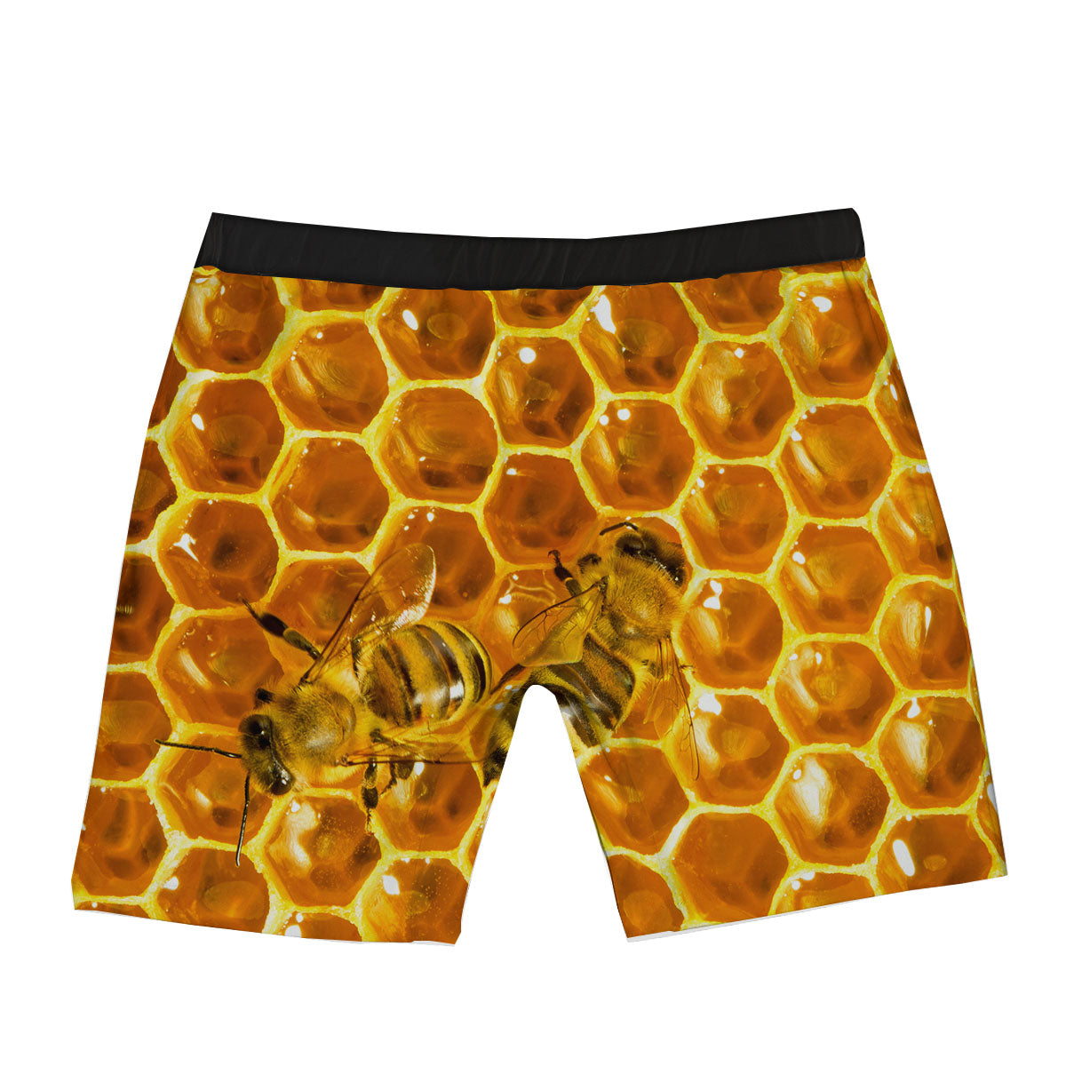 Hive Honey Bee Print Boxer Briefs-grizzshop