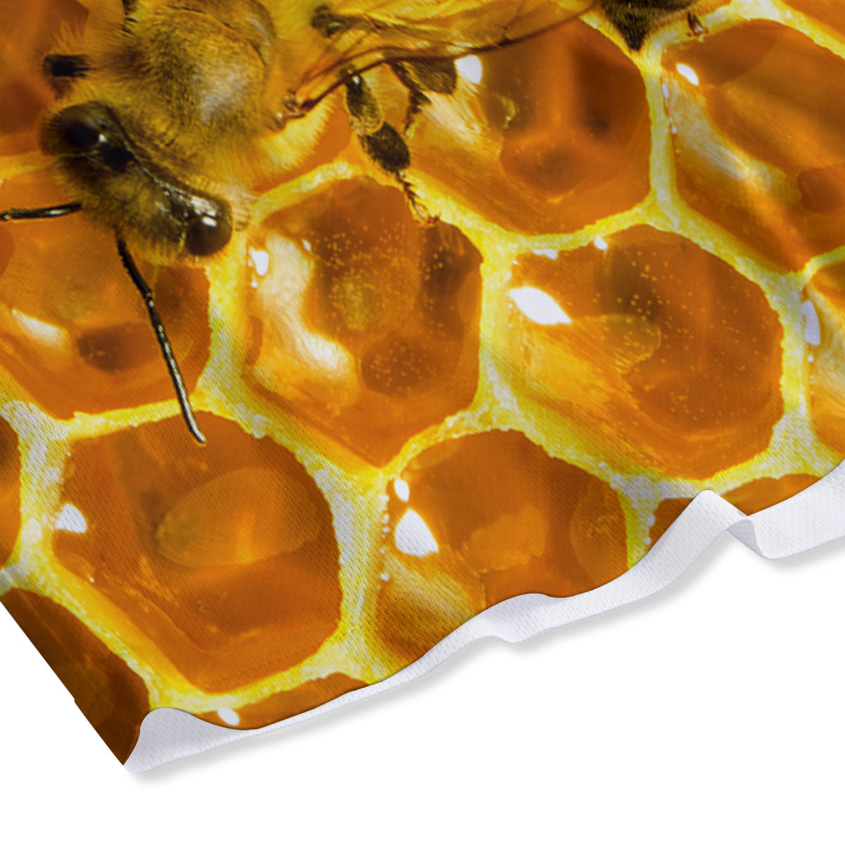 Hive Honey Bee Print Mesh Shorts