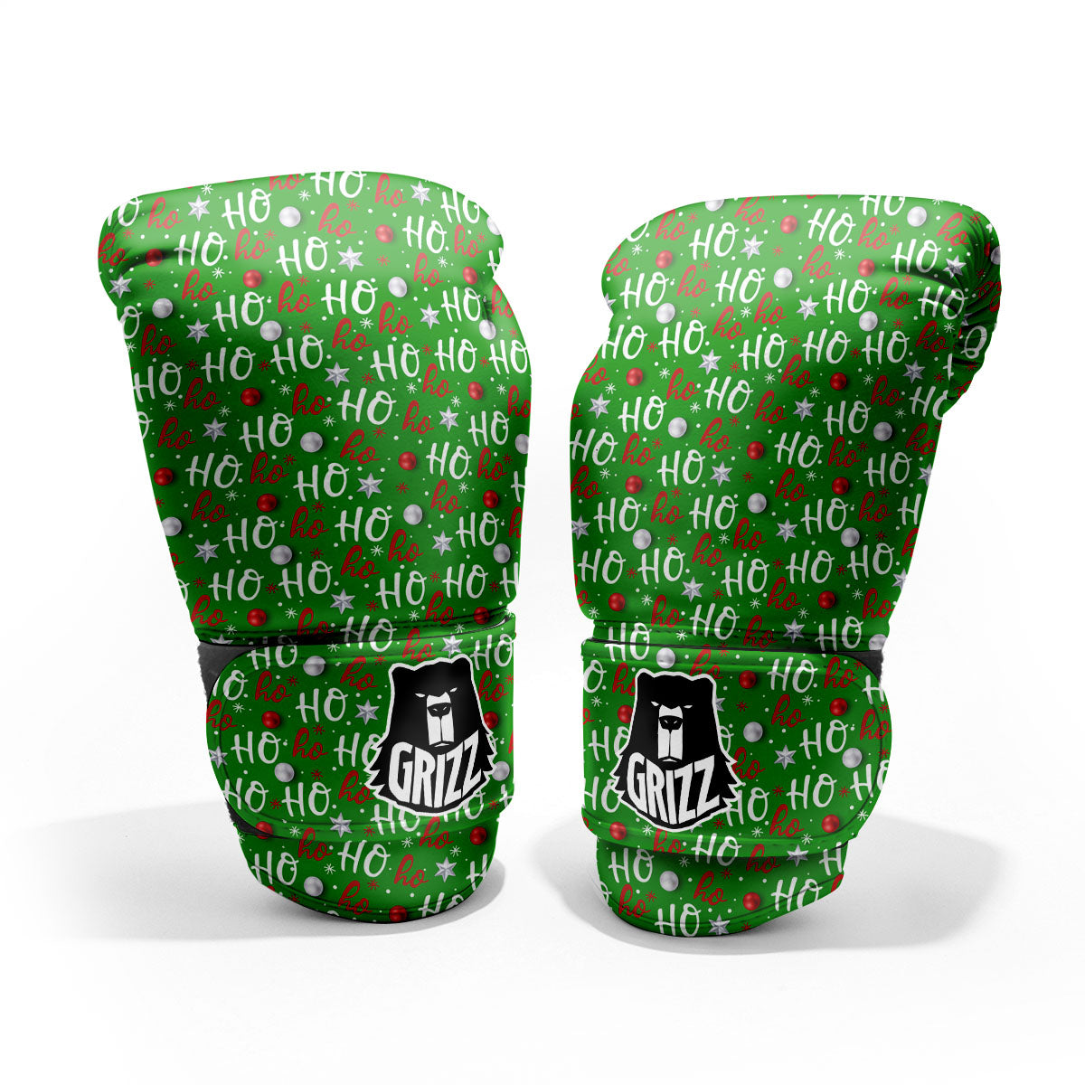 Ho Ho Christmas Santa Print Pattern Pro Boxing Glove