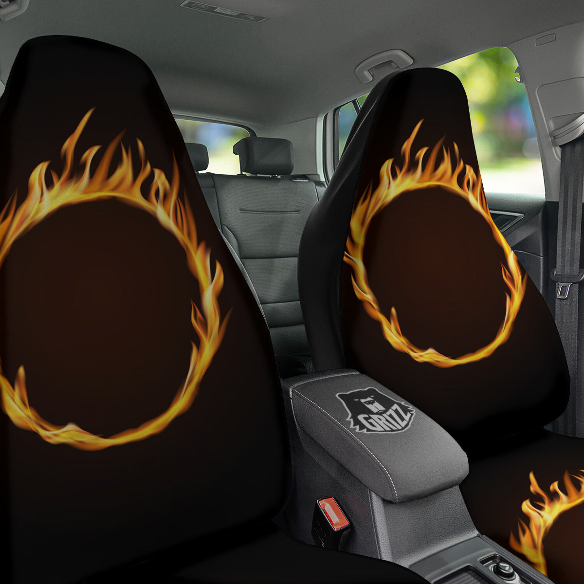 Hole Burning Print Car Seat Covers-grizzshop