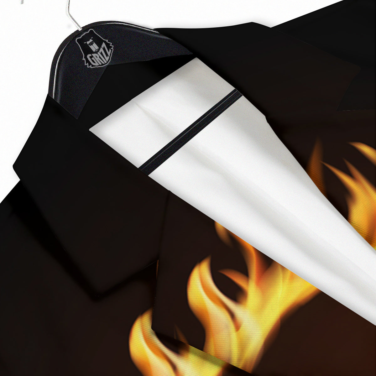 Hole Burning Print Men's Sport Coat-grizzshop