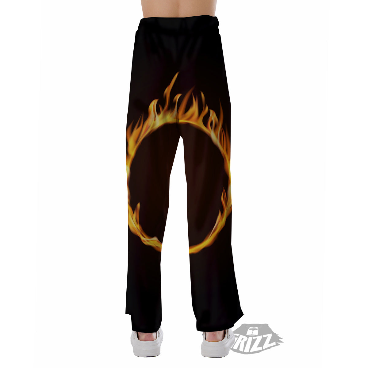 Hole Burning Print Pajama Pants-grizzshop