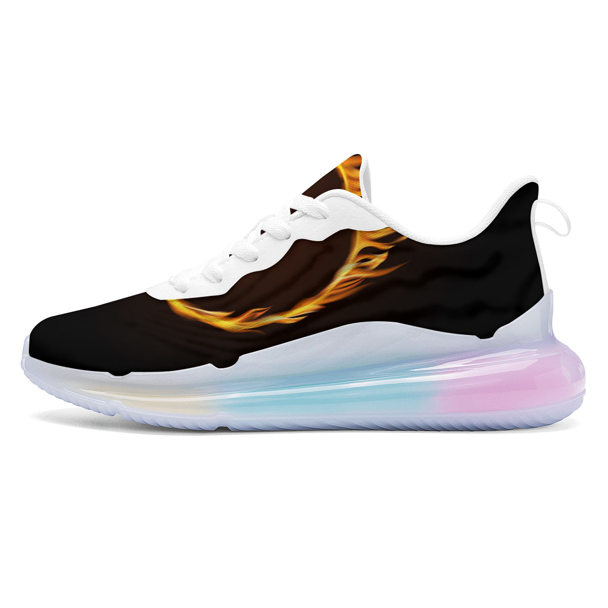 Hole Burning Print Running Sneakers-grizzshop