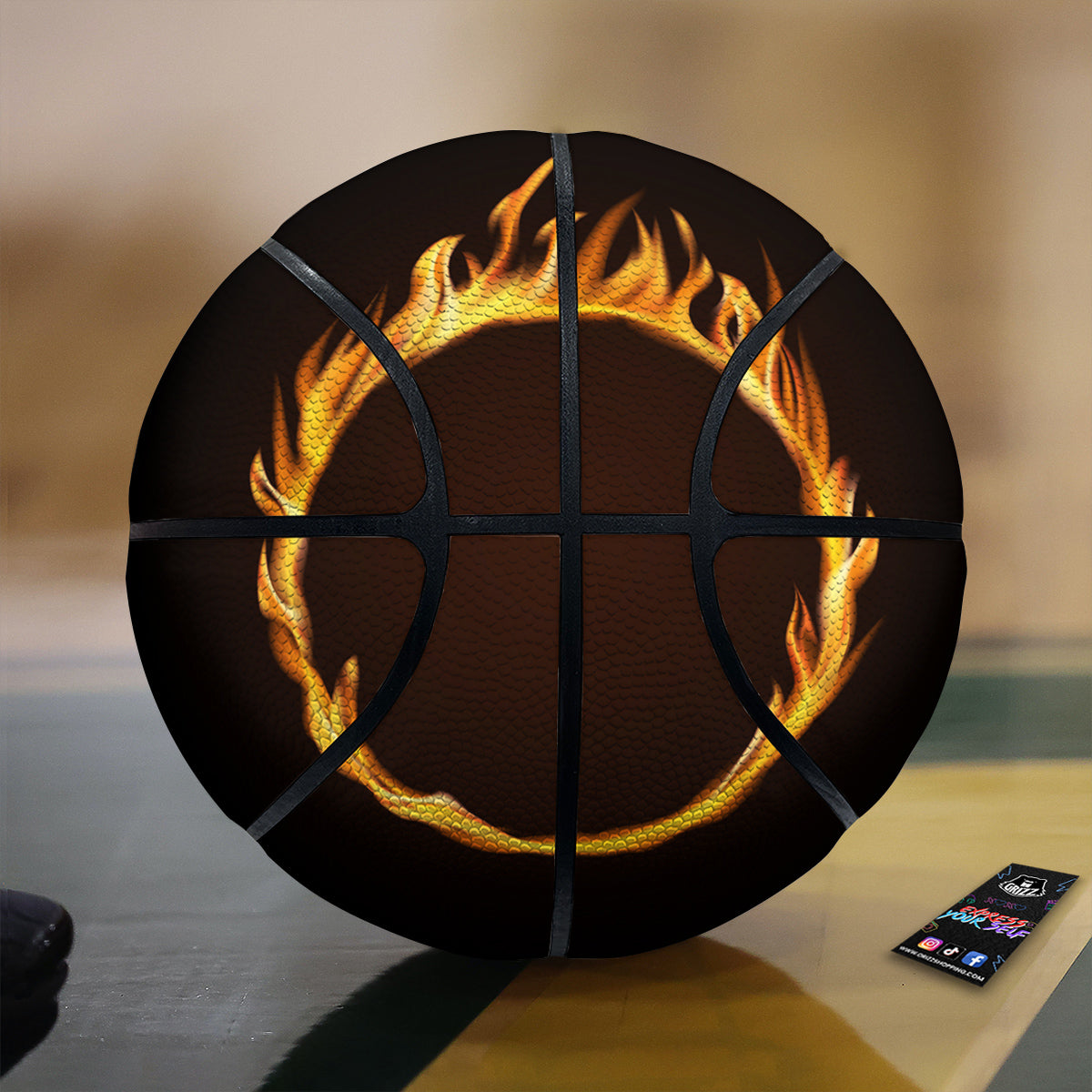 Hole Burning Print Basketball