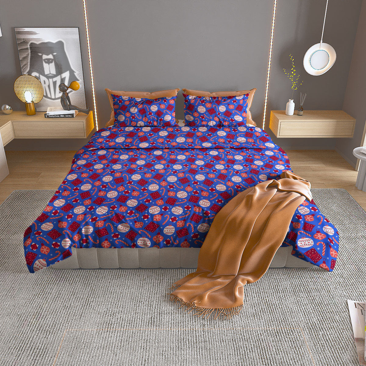 Golf Area Print Duvet Cover Bedding Set