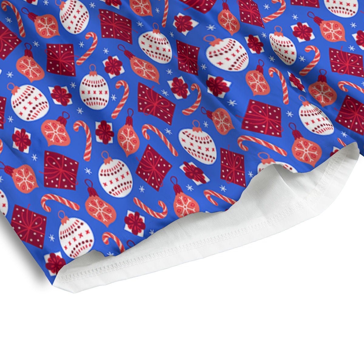 Holiday Elements Christmas Print Pattern Men's Athletic Shorts
