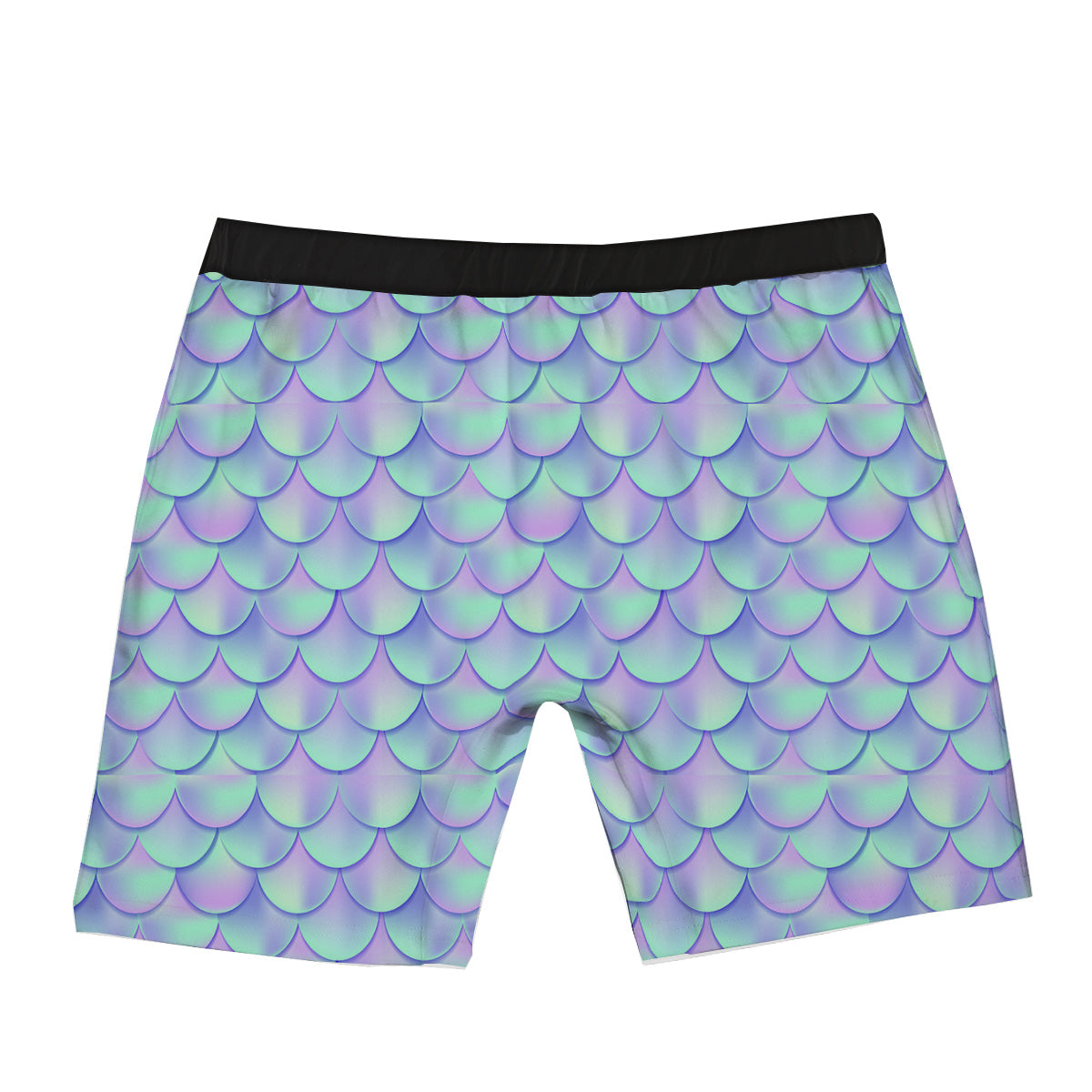 Holographic Mermaid Tail Print Pattern Boxer Briefs-grizzshop