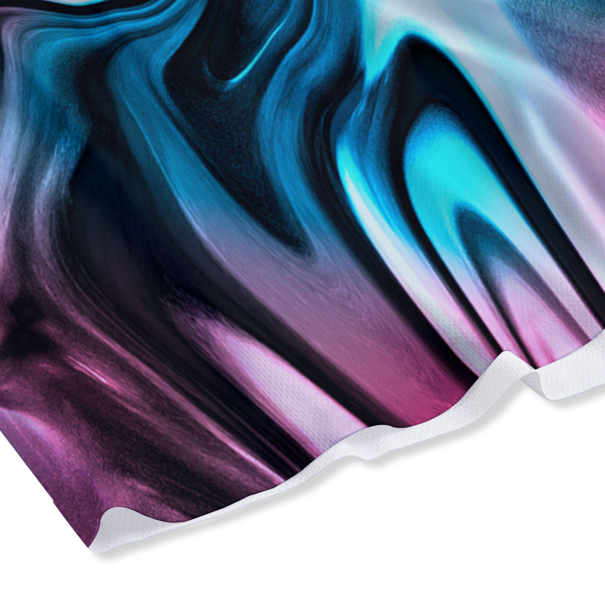 Holographic Psychedelic Print Pattern Mesh Shorts