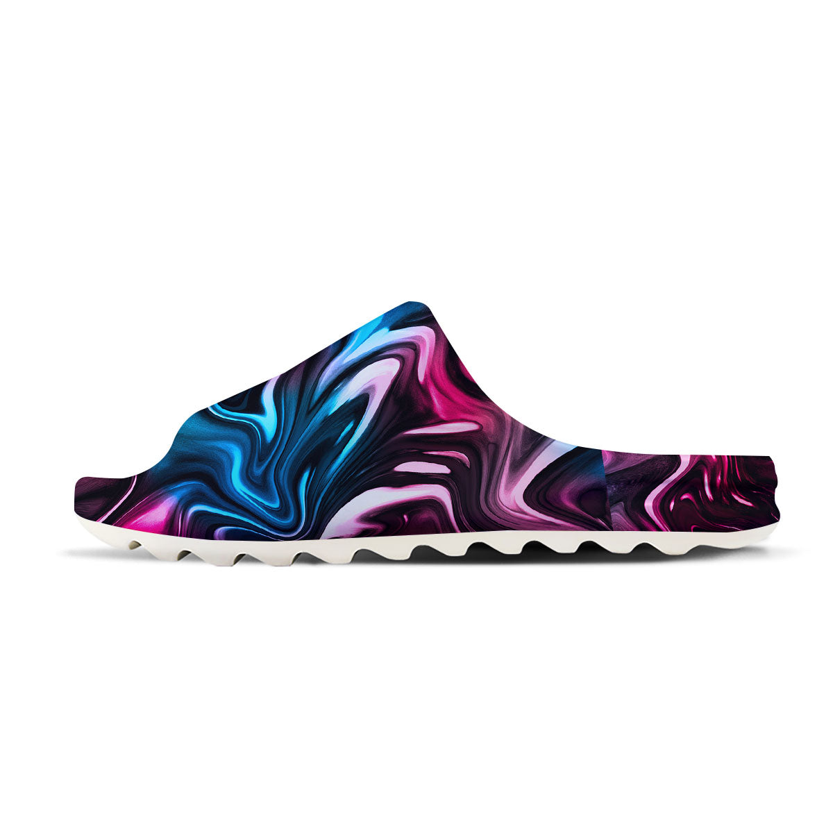 Holographic Psychedelic Print Pattern Sandals-grizzshop