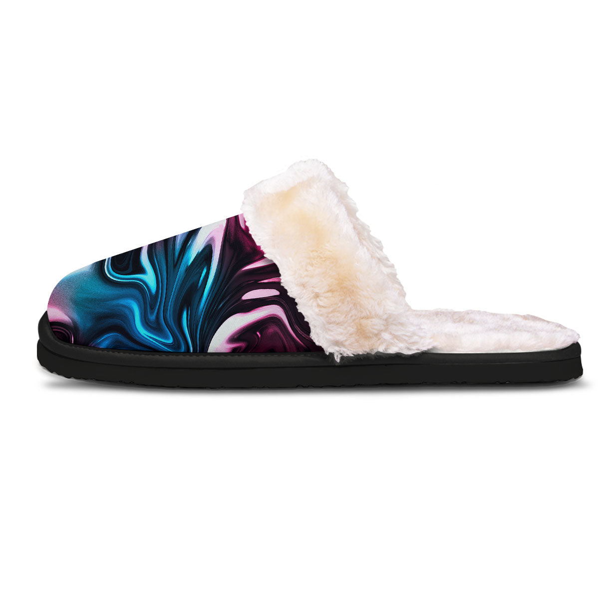 Holographic Psychedelic Print Pattern Slippers-grizzshop